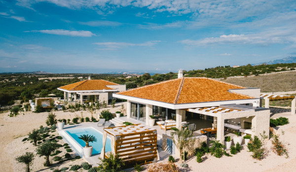 Exclusive private property by the sea of modern air-conditioned villa Summer Dream Privacy Novalja for rent with family and friends on the island of Pag