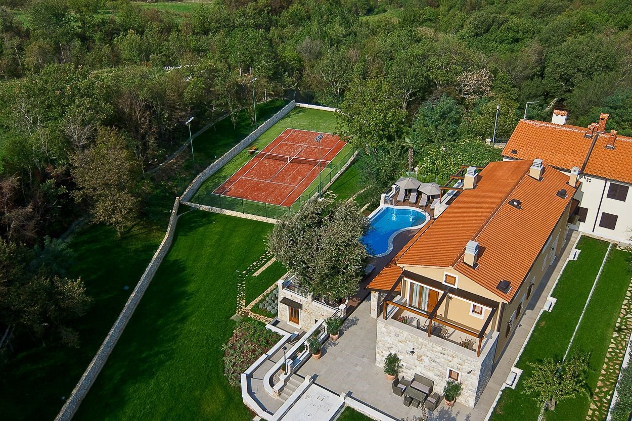 ISTRA LUXURY VILLAS - Luxury villa Labin Palace I with private pool and tennis and golf court