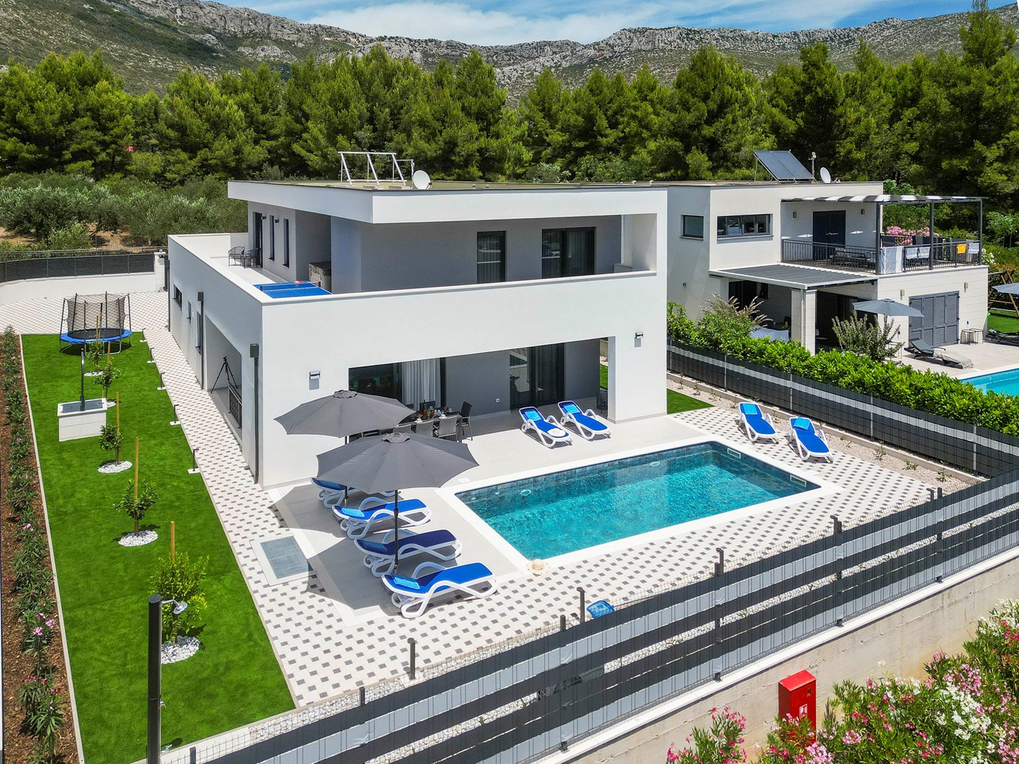 Luxury villa Callisto Orebic 2 with heated pool on the island of Peljesac