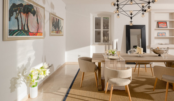 Dining room area of the luxury villa for rent Dubrovnik Stone Beauty perfect for family vacation