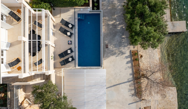 Private pool on the terrace of a Luxury villa Sea Hug
