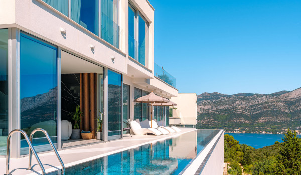 Luxury Villa Morello Korcula 1 with heated pool, gym, sauna