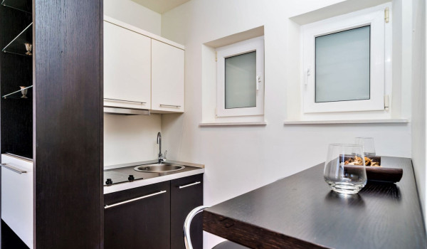 Kitchenette in a Dubrovnik luxury beachfront villa with concierge service