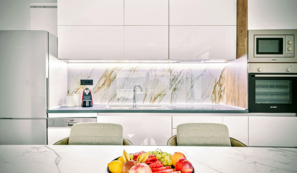 Luxury Beachfront pet friendly villa in Trogir - first floor with fully eqipped kitchen