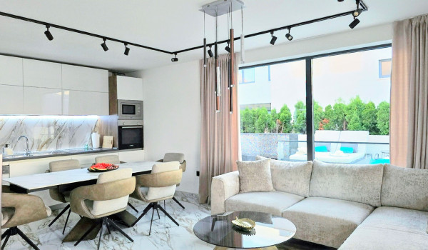 Luxury Beachfront pet friendly villa for 16 pax in Trogir - dining and living area