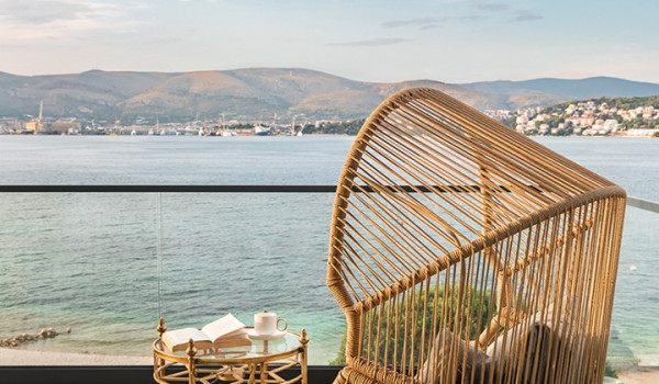 Luxury Beachfront pet friendly villa for 16 pax in Trogir - outdoor seating area