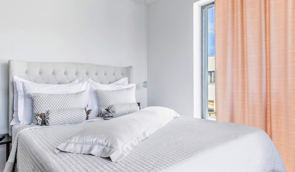 Luxury Beachfront pet friendly villa for 16 pax in Trogir - air conditioned bedroom with king size bed