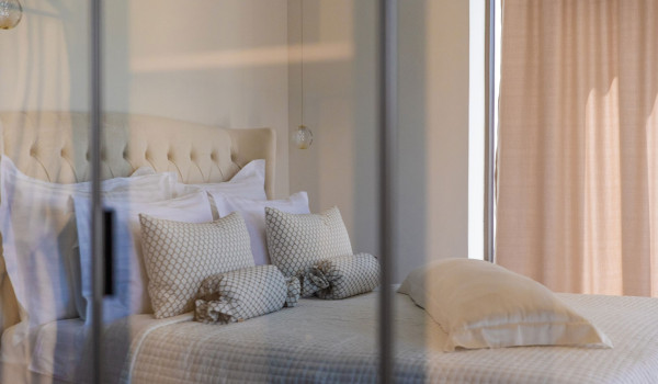 Luxury Beachfront pet friendly villa for 16 pax in Trogir - air conditioned bedroom with king size bed