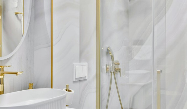 Luxury Beachfront pet friendly villa for 16 pax in Trogir - bathroom with walk in shower