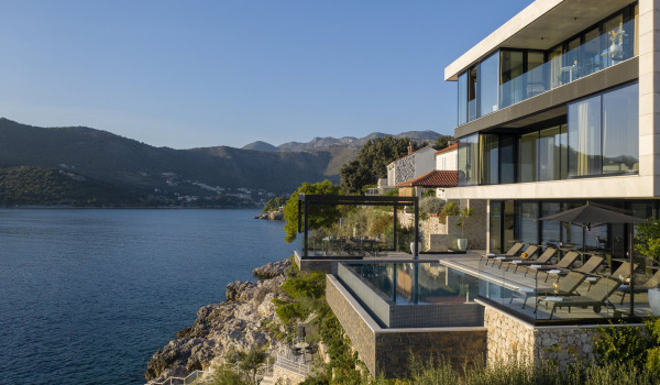 Luxury Beachfront Villa Dubrovnik Amelie with pool for 10 pax