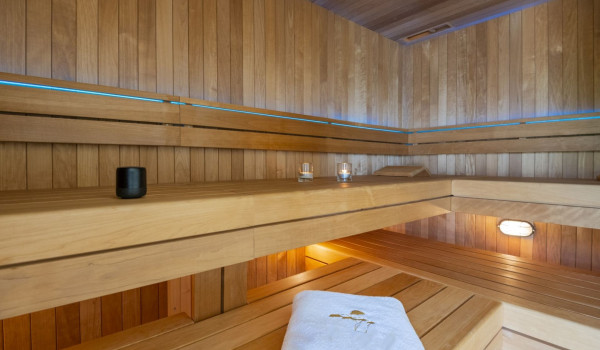 Private sauna in the Croatia luxury villa for rent and vacation Glorious Brela in Brela