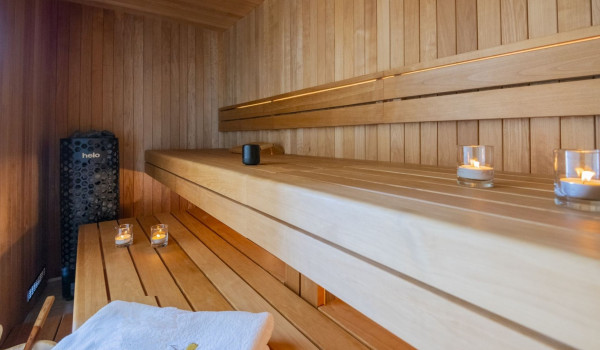 Sauna in a Croatia luxury villa with private pool and sea view Glorious Brela in Brela