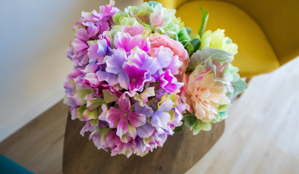 Flower details in the luxury villa for family vacation near Dubrovnik