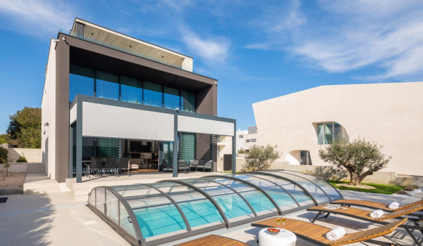 Luxury villa Idria Sea and View with heated pool in Zadar