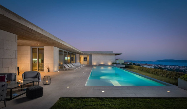 Luxury Villa Split Bliss in Split, Croatia with 100m² heated infinity pool, terraces, sea view, modern interiors, pet-friendly and concierge service for family vacation